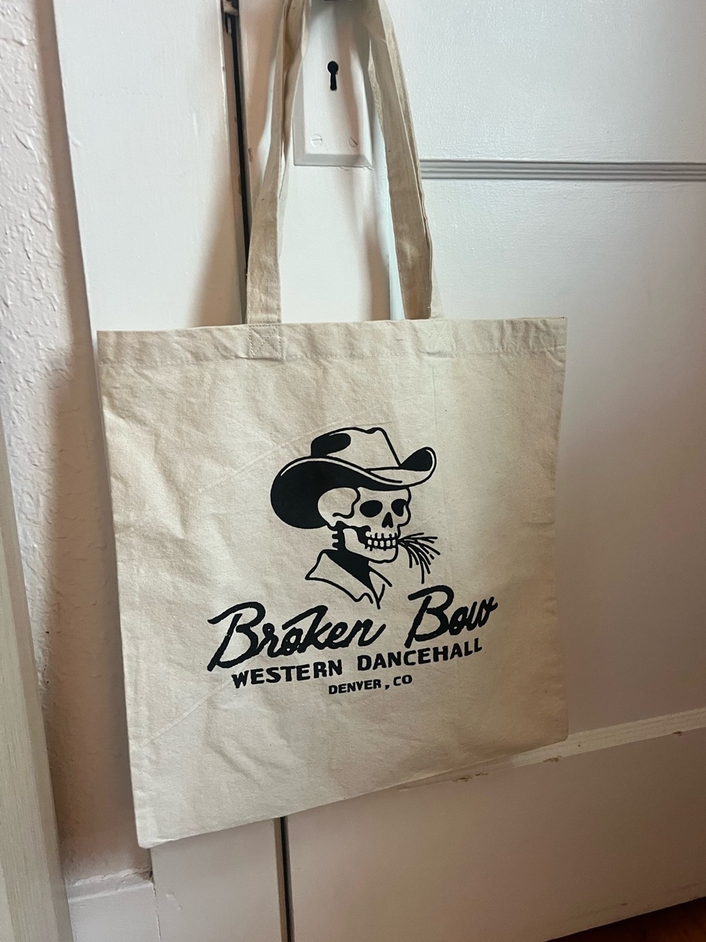 Broken Bow Western Dancehall cotton tote